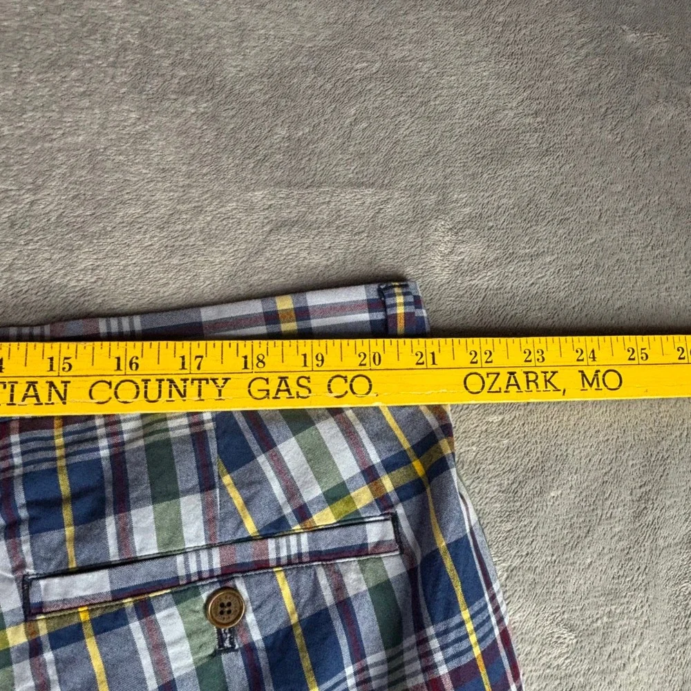 Brooks Brothers Bermuda Shorts Mens 40 Multi Plaid Cotton Madras Preppy New